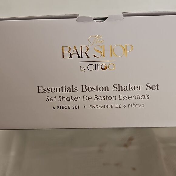 The Bar Shop By Ciroa Essentials Boston Shaker Set 6 Piece Set Silver - Picture 9 of 16